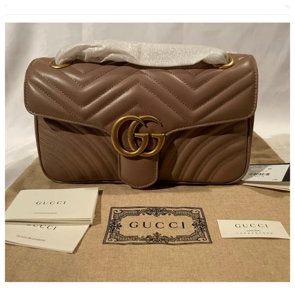 BNWT Authentic Gucci Marmont Small Shoulder Bag - Picture 1 of 11